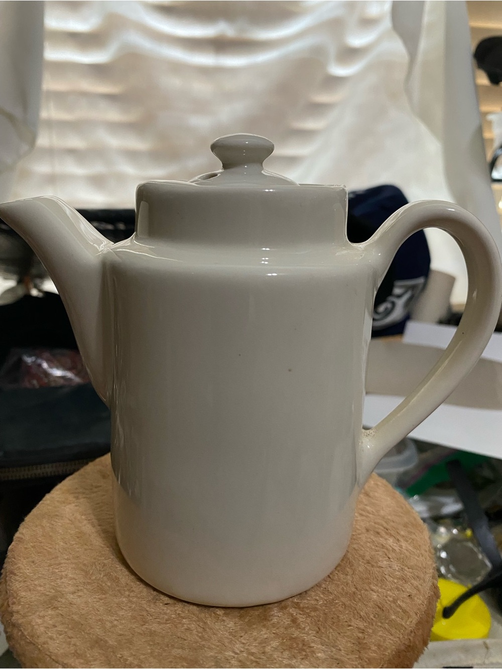 Classic White Ceramic Teapot Hall made in USA